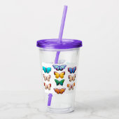 Butterflies Acryl Drinkbeker (Achterkant)