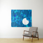 Butterflies against Blue Night Sky Moonscape Wandkleed (In Situ (horizontaal))