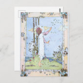 "Butterflies All Blue" van Jessie M. King Briefkaart (Voorkant / Achterkant)