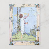 "Butterflies All Blue" van Jessie M. King Briefkaart (Voorkant)