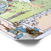  "Butterflies All Blue" van Jessie M. King Poster (Hoek)