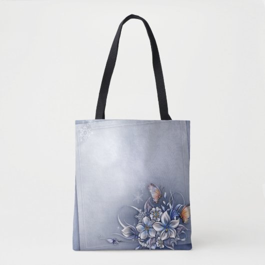 #Butterflies All-Over-Print Canvas tas, middelgroo Tote Bag (Voorkant)