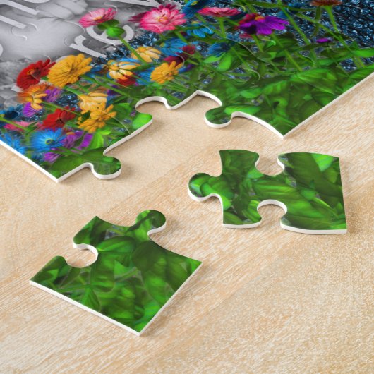 Butterflies and Flowers Lijst Uw foto toevoegen Legpuzzel (Zijkant)