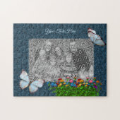 Butterflies and Flowers Lijst Uw foto toevoegen Legpuzzel (Horizontaal)
