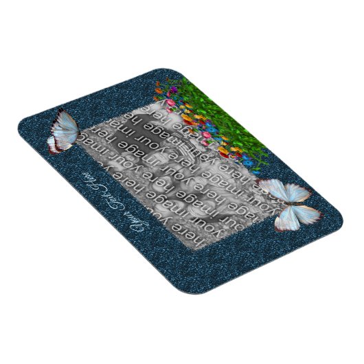 Butterflies and Flowers Lijst Uw foto toevoegen Magneet (Rechterzijde)