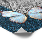 Butterflies and Flowers Lijst Uw foto toevoegen Poster (Hoek)