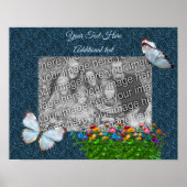 Butterflies and Flowers Lijst Uw foto toevoegen Poster (Voorkant)