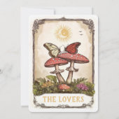 Butterflies and Mushrooms Tarot Wedding Kaart (Achterkant)
