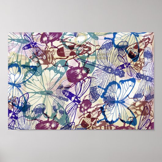butterflies and other insects poster (Voorkant)