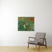 Butterflies and Poppies, 1889 by Vincent van Gogh Wandkleed (In Situ (horizontaal))