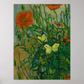 Butterflies and Poppies, 1889, ingediend door Vinc Poster (Voorkant)