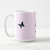 Butterflies and Rose Mug Koffiemok (Links)