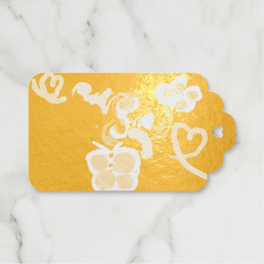 Butterflies and Roses valentine  Cadeaulabels (Voorkant (horizontaal))