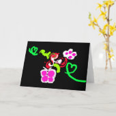 Butterflies and Roses valentine  Kaart (Gele Bloem)