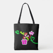 Butterflies and Roses valentine  Tote Bag (Achterkant)