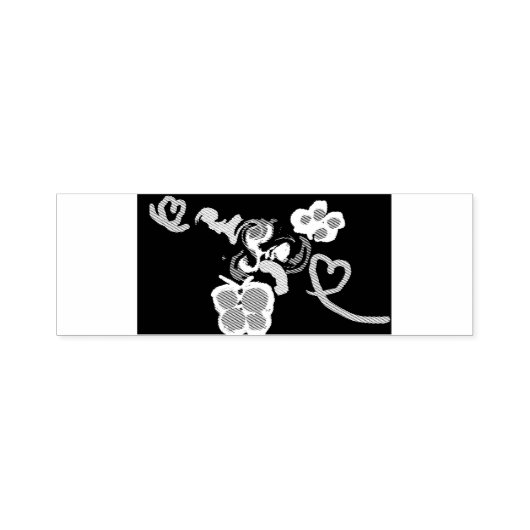 Butterflies and Roses valentine  Zelfinktende Stempel (Design)