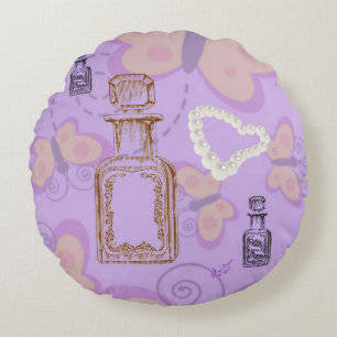 Butterflies, apathische potten en parelhoenders rond kussen