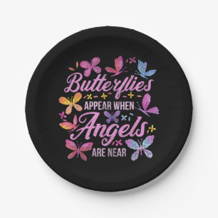 Butterflies Appear When Angels Are Near Butterfly Papieren Bordje