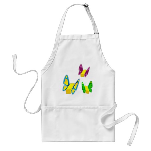 Butterflies apron standaard schort (Voorkant)