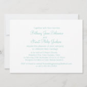 Butterflies aqua blauwgroen huwelijksuitnodiging kaart (Achterkant)