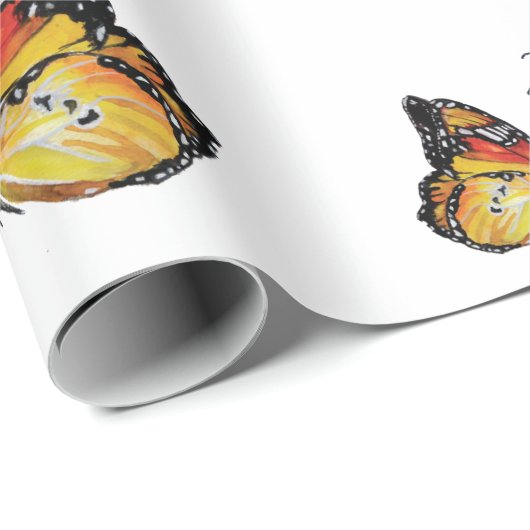 Butterflies Art Matte Wrapping Paper, 30 x 6 ft Cadeaupapier (Rol Hoek)