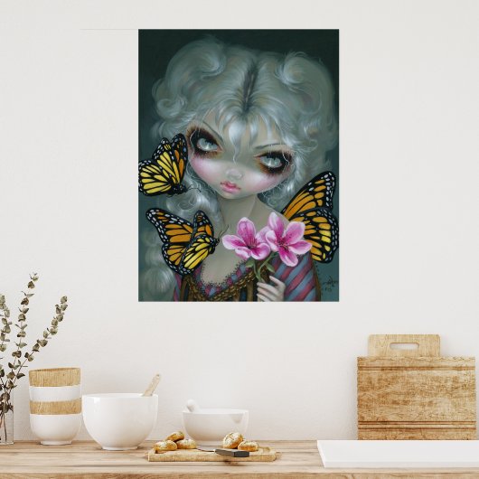 Butterflies ART PRINT gothic rococo fae (Keuken)