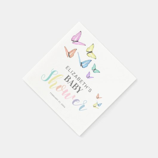 Butterflies Baby shower Party Servet (Hoek)
