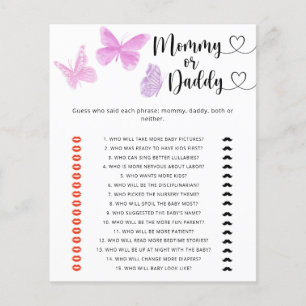 Butterflies - baby shower voor mama of papa