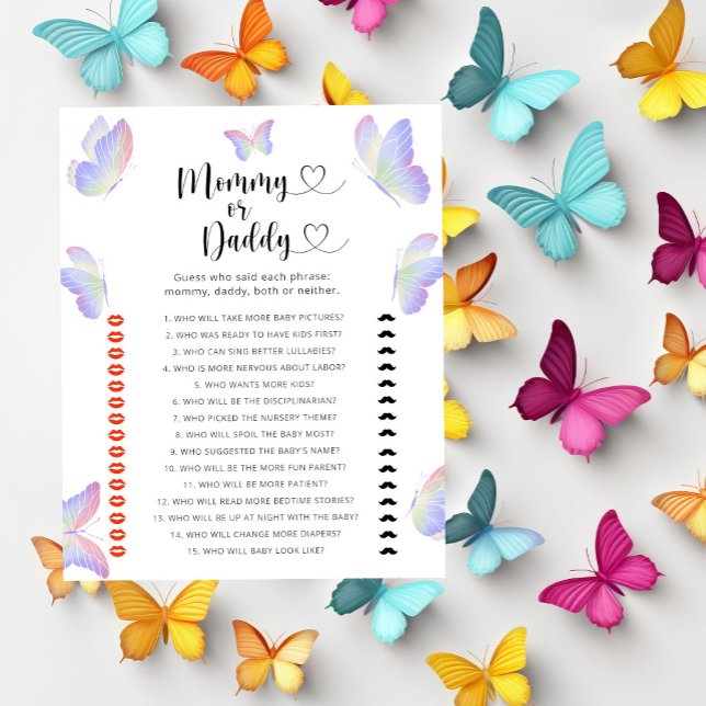 Butterflies - baby shower voor mama of papa (Creator heeft geüpload)