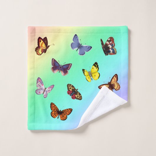 Butterflies Bad Handdoek (Wasdoekje)