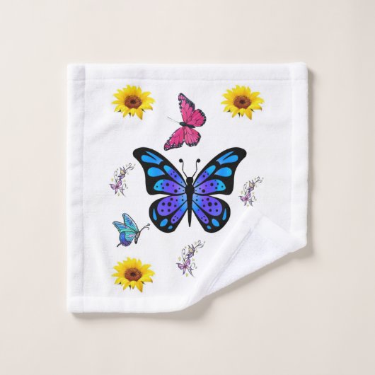Butterflies Bad Handdoek (Wasdoekje)