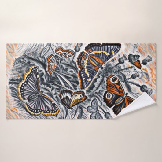 Butterflies Badhanddoek (Badhanddoek)