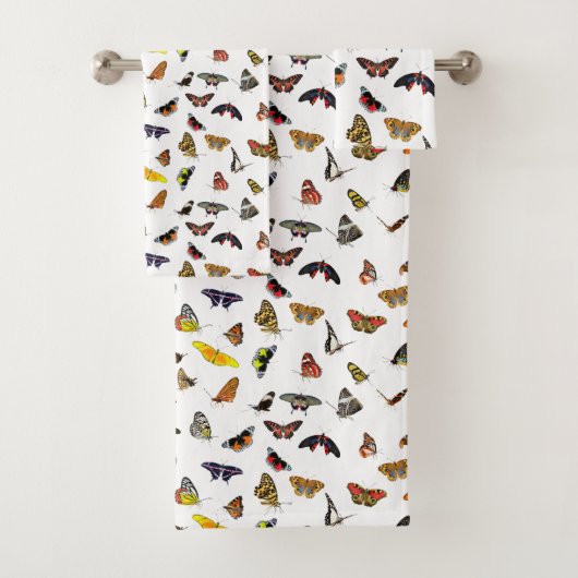 Butterflies Badkamer Handdoek Set (Insitu)