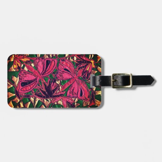 Butterflies Bagagelabel (Voorkant horizontaal)