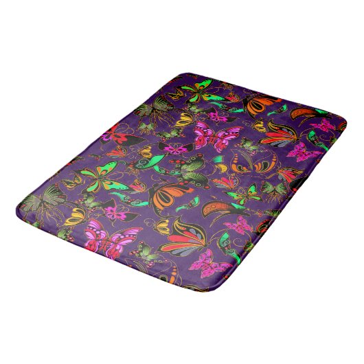 Butterflies Bath Mat (Gekanteld)