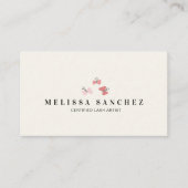 Butterflies Beauty Eyelashes Salon Visitekaartje (Voorkant)