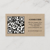 Butterflies Bedankt voor uw bestelling QR Code Kra Visitekaartje (Achterkant)