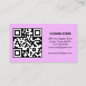 Butterflies Bedankt voor uw bestelling QR Code Visitekaartje (Achterkant)