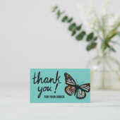 Butterflies Bedankt voor uw bestelling QR Code Visitekaartje (Staand voorkant)