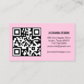 Butterflies Bedankt voor uw bestelling QR Code Visitekaartje (Achterkant)