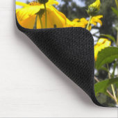 Butterflies Bee N Sunflower mousepad Muismat (Hoek)