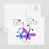 Butterflies Big Sis Briefkaart (Voorkant / Achterkant)