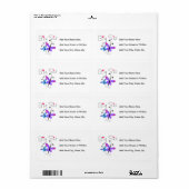 Butterflies Big Sis Gifts Etiket (Full Sheet)