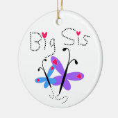 Butterflies Big Sis Gifts Keramisch Ornament (Links)