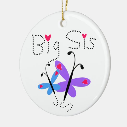 Butterflies Big Sis Gifts Keramisch Ornament (Links)