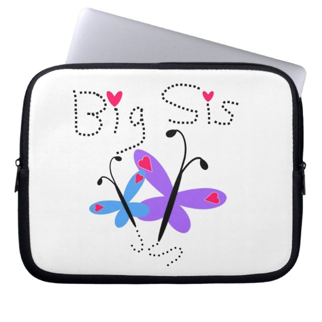Butterflies Big Sis Gifts Laptop Sleeve (Voorkant)