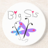 Butterflies Big Sis Gifts Zandsteen Onderzetter (Voorkant)