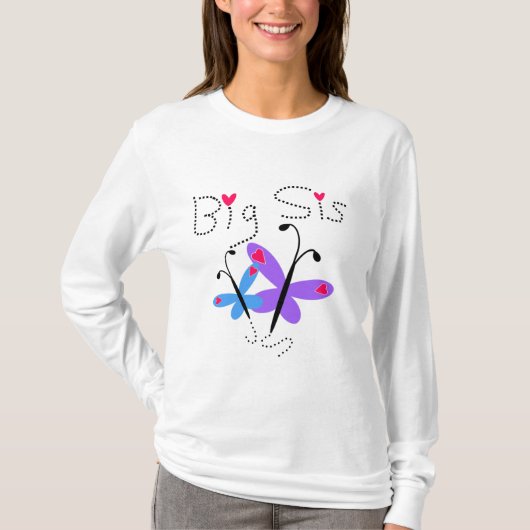 Butterflies Big Sister Tshirts and Gifts (Voorkant)