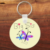 Butterflies Big Sister Tshirts and Gifts Sleutelhanger (Voorkant)