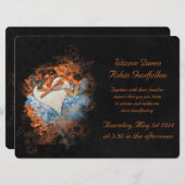 Butterflies bij Samhain Handfasting Invitation Kaart (Voorkant / Achterkant)